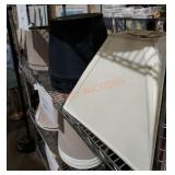Lamp shade shelf lot
