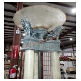 Triple Lion Torch Lamp