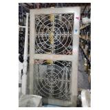 Decorative table with glass inserts