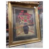 Flowers in Vase Framed Art Print