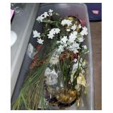 Tote of faux flowers