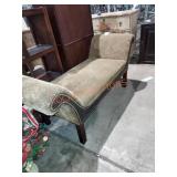 Cheetah and leather sitting settee