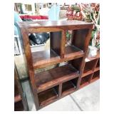 4 cube wooden shelf