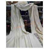 48"W Gold Curtain Valence