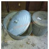 Old galvanized tin buckets