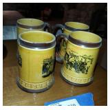 Small set of 4 steins
