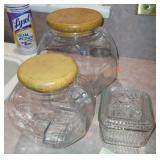 Glass Canister lot