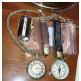 Vintage pocket watch/knife lot