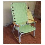 Vintage outdoor folding rocker