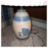 Pottery table lamp