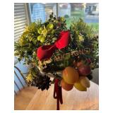 Vintage White White Metal Stand Decor