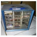 Small 18 drawer screw organizer and contents