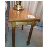 Wood side table