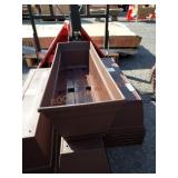Brown plastic window boxes