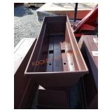 Brown plastic window boxes