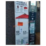 Everbilt red instant canopy. 10