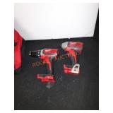 Milwaukee drill and impact set