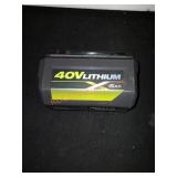 Ryobi 40v lithium battery