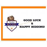 GOOD LUCK AND HAPPY BIDDING