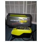 Ryobi battery and charger