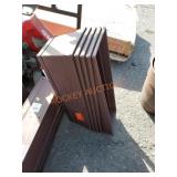 Brown plastic window boxes