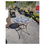 Mosaic style bistro table