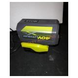 Ryobi 40v charger and battery