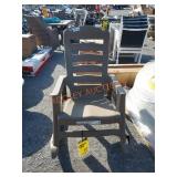 Plastic rocking chair