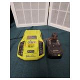 Ryobi battery and charger
