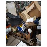 Tackle boxes, tools, and more skid lot