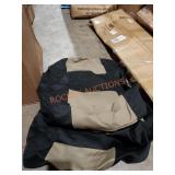 Black and tan car seat cover