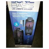 Sonic base jobsite dual 8" Subwoofer