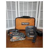 Ridgid Charger and 2 18V Batteries