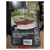 Universal patio chair and table cover