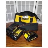 Dewalt 20V Batteries and Charger