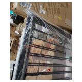 Black metal locking Divider gate