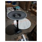 Marble top swivel table