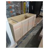 60" natural base cabinet