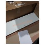 White cube shelving unit