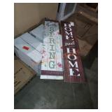 Hampton bay 2 sided sign