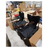 2 seater folding chair with center storage