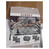 Chic 9pc Aubrey comforter set Sold As Is Where