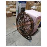 32" wooden wagon wheel. 2 pk