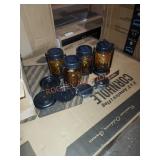 Amber Mason jar solar lights
