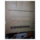 36 IN Wall Recessed Electric Fireplace