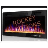 36in wall recessed electric fireplace