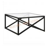 Meyers and Cross 32IN Square Glasstop Table