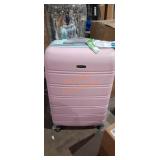 Rockland Rolling Luggage 28" Mint and Pink