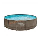 Elite Summer Wicker Print Metal Frame Pool