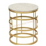 Gold table with Marble Top